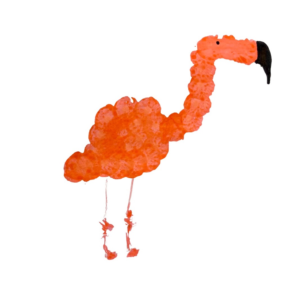 Flamingo Art digital download-Dot art